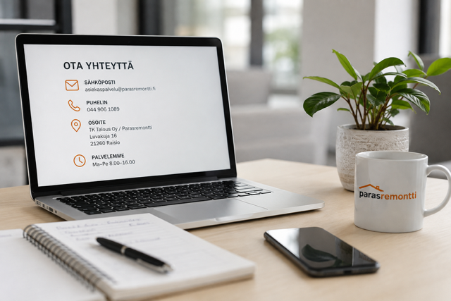 Parasremontin yhteystiedot ja yhteydenotto